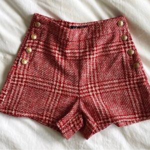 Zara tweed shorts